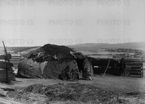 A Buriat 's Yurt, early 19th century. Creator: Nikolai Apollonovich Charushin.