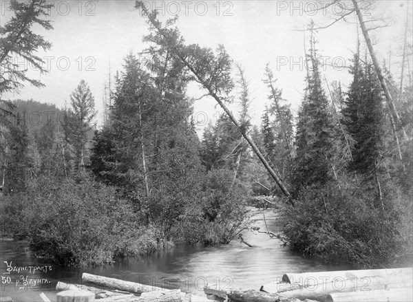 Udungui trade route: Udunga River, end of 19th century. Creator: Nikolai Apollonovich Charushin.