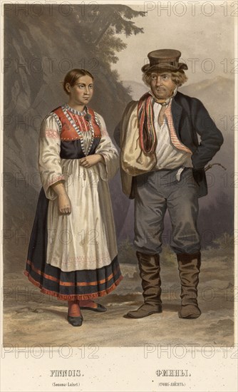 Finns. (Suoma-layzet), 1862. Creator: A Derzhanovskii.