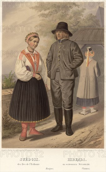 Swedes. On the islands of Estonia, 1862. Creator: Karl Fiale.