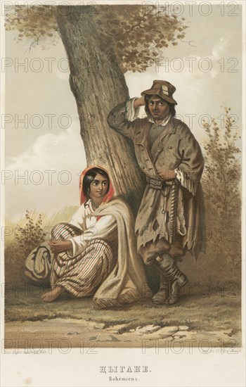 Gypsies, 1862. Creator: Karl Fiale.