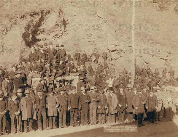 Last Deadwood Coach The last trip of the famous Stage Dec 28, '90, 1890. Creator: John C. H. Grabill.