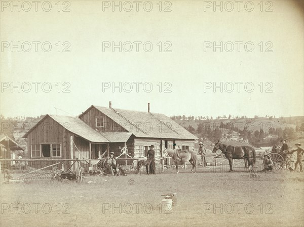 Western Ranch House, c1888. Creator: John C. H. Grabill.