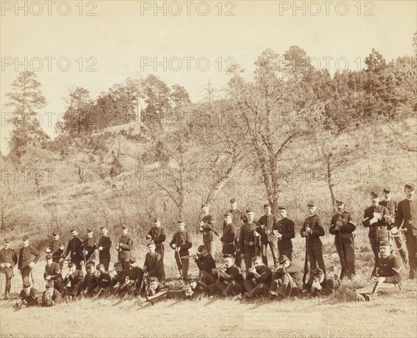 Company "C," 3rd US Infantry near Fort Meade, So Dak, 1890. Creator: John C. H. Grabill.