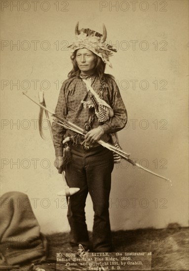 Little, instigator of Indian Revolt at Pine Ridge, 1890, 1891. Creator: John C. H. Grabill.