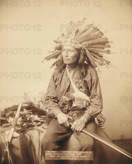 Little, instigator of Indian revolt at Pine Ridge, 1890, 1891. Creator: John C. H. Grabill.