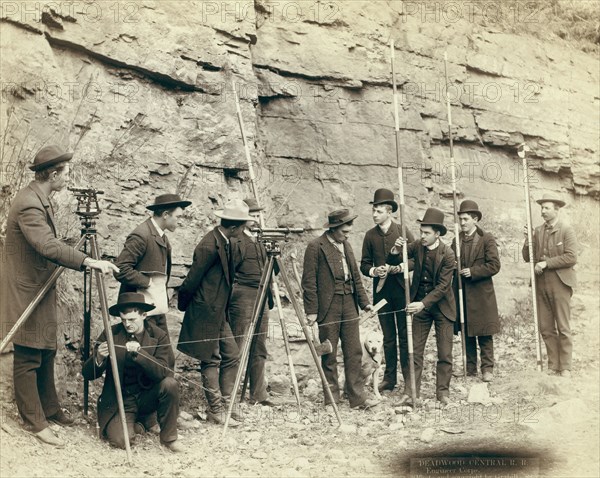 Deadwood Central RR Engineer Corps, 1888. Creator: John C. H. Grabill.