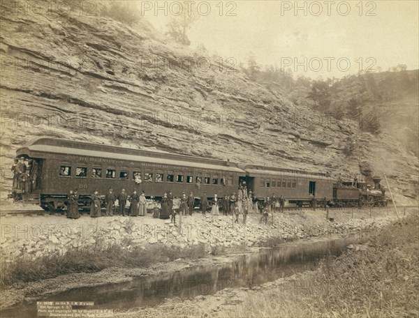 On the B[urlington] and M[issouri River] R'y near "Hot Springs, SD", 1891. Creator: John C. H. Grabill.