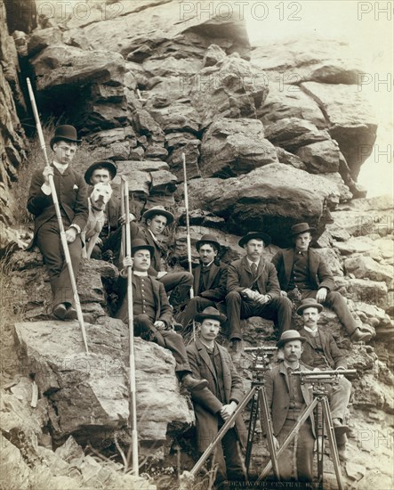 Deadwood Central RR Engineer Corps, 1888. Creator: John C. H. Grabill.