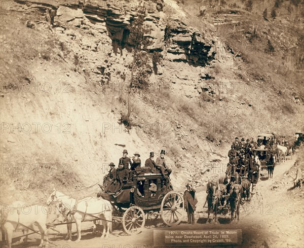 Omaha Board of Trade in Mountains near Deadwood, April 26, 1889, 1889. Creator: John C. H. Grabill.