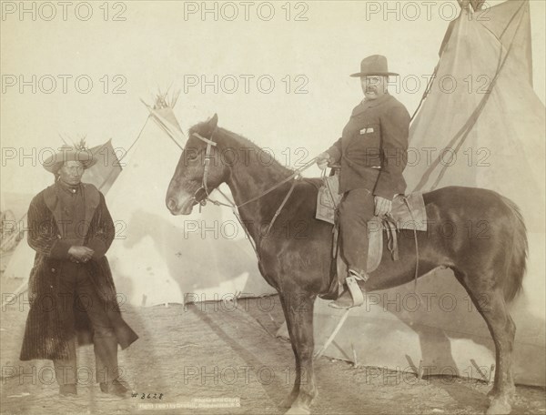 Chief Rocky Bear's home, 1891. Creator: John C. H. Grabill.