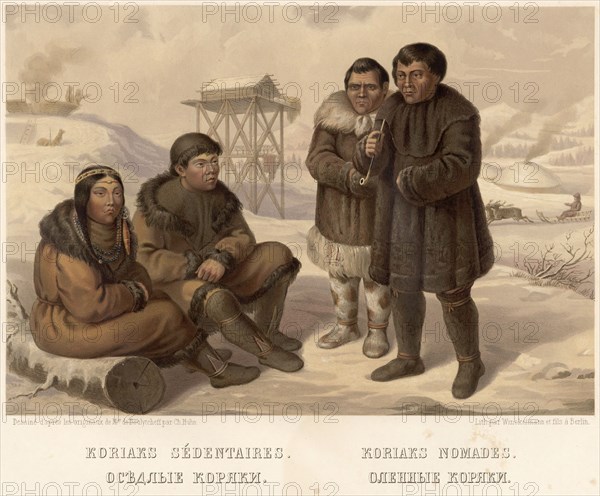 Sedentary Koryaks. Reindeer Koryaks, 1862. Creator: Karlis Huns.