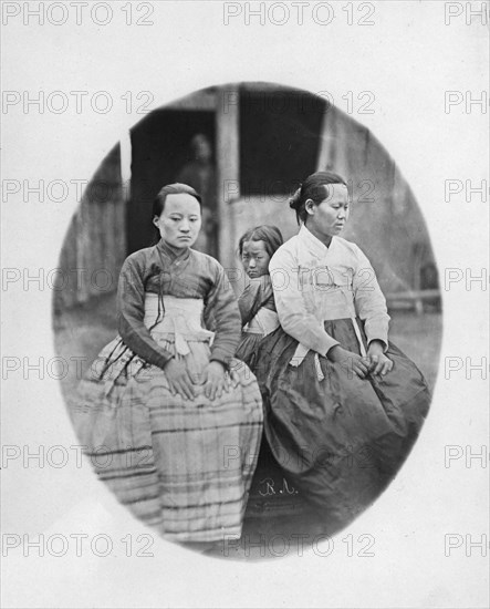 Korean women, 1865-1871. Creator: VV Lanin.