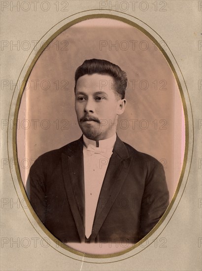 A young man in a civilian suit, late 19th cent - early 20th cent. Creator: PA Milevskii.