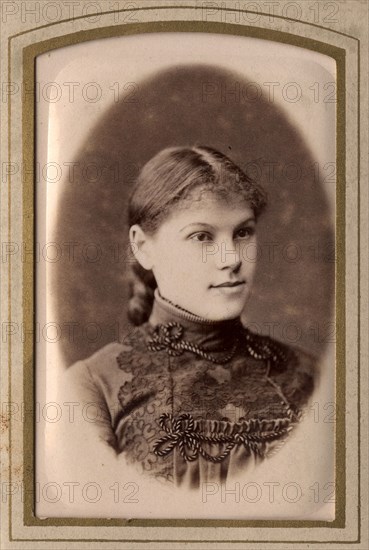 Photo of a girl, late 19th cent - early 20th cent. Creator: PA Milevskii.