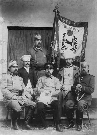 Irkutsk Voluntary Fire Society. Zeichmester of the society A.I. Andreev..., 1894. Creator: R Prorokov.