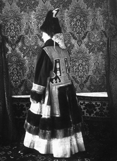 A Yakut woman in festive attire, 1890. Creator: Unknown.