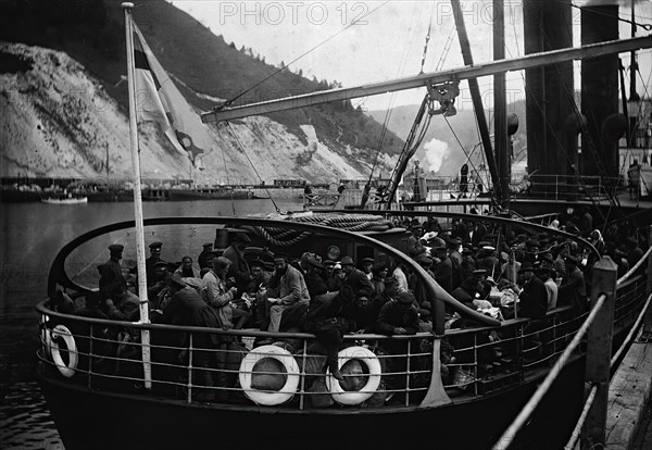 Passenger ship on the Lena, 1890. Creator: Unknown.