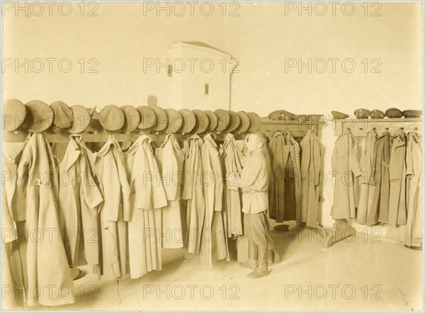 Ground floor of the main building. Changing room, 1898. Creator: Unknown.