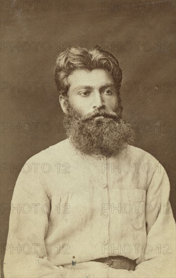 Kardashof, head-and-shoulders portrait, facing slightly right, between 1880 and 1886. Creator: Unknown.