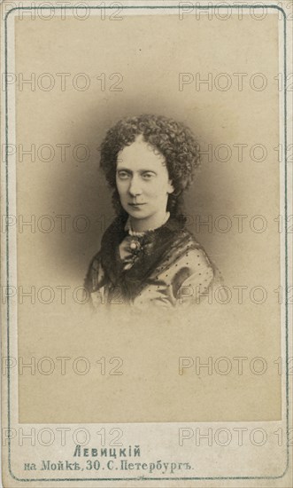 Marie Alexandrovna, wife of Alexander II, Emperor of Russia, head-and-..., between 1870 and 86. Creator: Unknown.