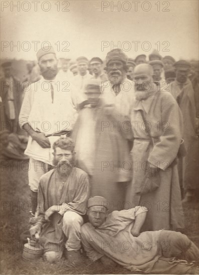 Types from a party of convicts on the road, near Tomsk, between 1885 and 1886. Creator: Unknown.