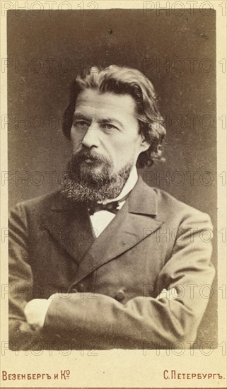 Potekhin, half-length portrait, facing slightly left, between 1880 and 1886. Creator: Unknown.