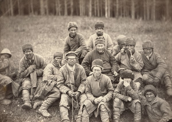 Group of convicts, between 1885 and 1886. Creator: Unknown.