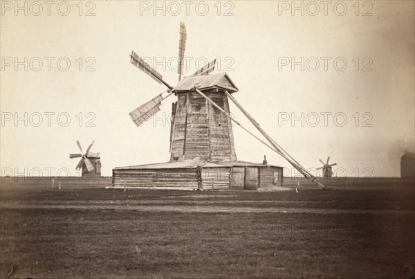 Windmills near Omsk, 1885. Creator: Unknown.