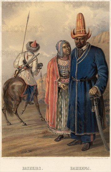 Bashkirs, 1862. Creator: Zakharov.