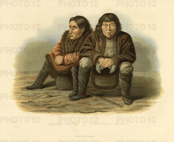 Tungus Vagrants, 1856. Creator: Ivan Dem'ianovich Bulychev.