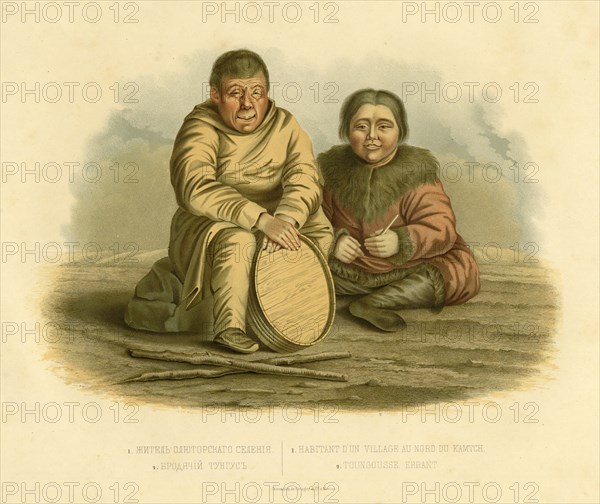 1. Resident of the Settlement of Oliutorskii 2. Tungus Vagrant, 1856. Creator: Ivan Dem'ianovich Bulychev.