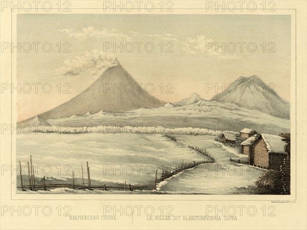 Klyuchevskoi  Volcano, 1856. Creator: Ivan Dem'ianovich Bulychev.