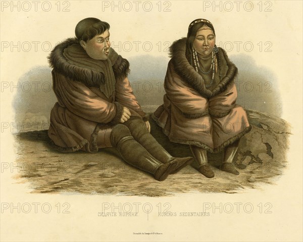 Sedentary Koryaks, 1856. Creator: Ivan Dem'ianovich Bulychev.