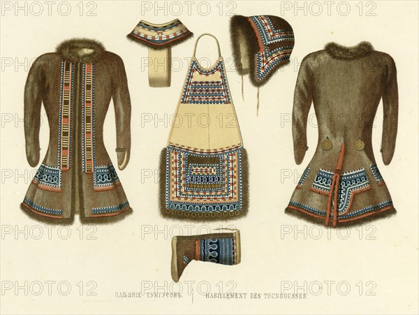 Tungus Clothing, 1856. Creator: Ivan Dem'ianovich Bulychev.