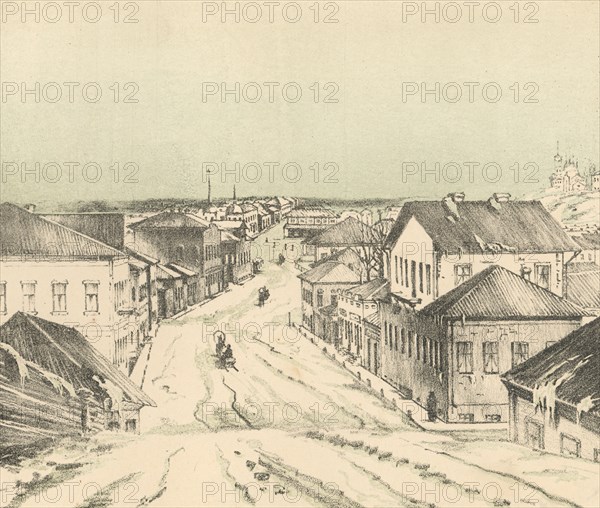 Millionaya Street, 1871. Creators: M Kolosov, J Rogulin.