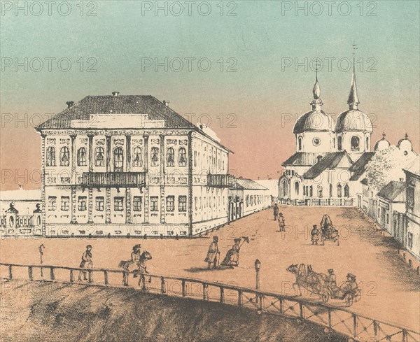Governor's Apartment and the Church of the Annunciation, 1871. Creators: M Kolosov, J Rogulin.
