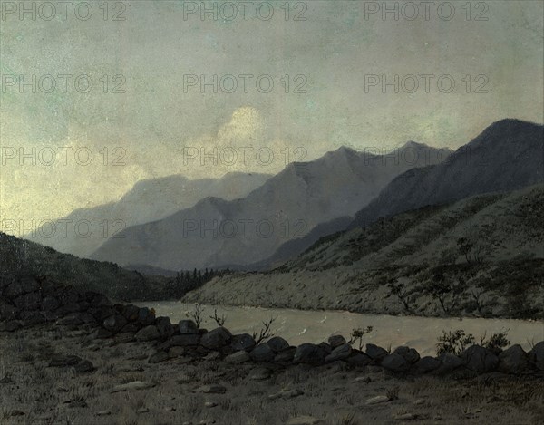 Mountain Landscape. Altai, 1850-1899. Creator: Pavel Mikhailovich Kosharov.