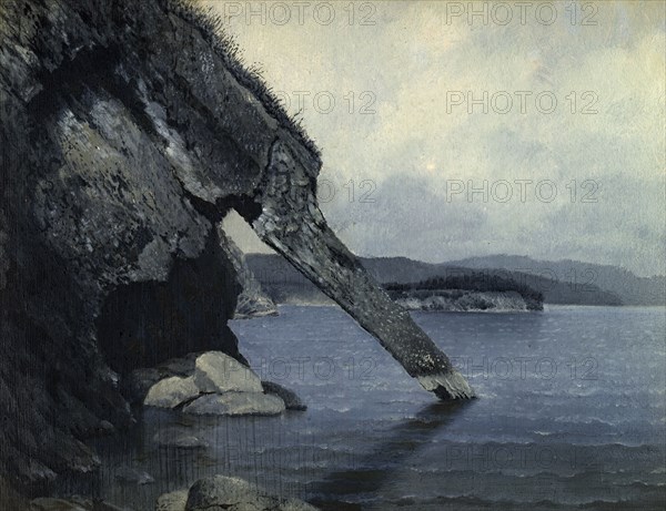 Cliff "Trunk" and Shaman's Rock, 1880-1897. Creator: Pavel Mikhailovich Kosharov.