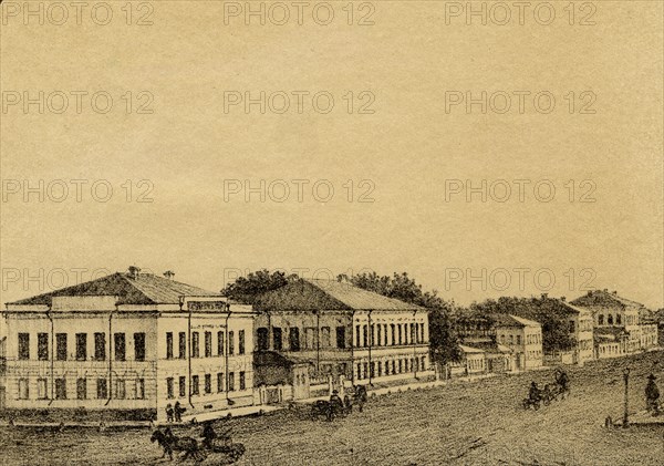 School for Boys Millionnaia Street, 1886. Creator: Pavel Mikhailovich Kosharov.