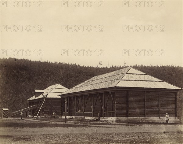 Ust'-Kara Prison Storehouses, 1891. Creator: Aleksei Kuznetsov.
