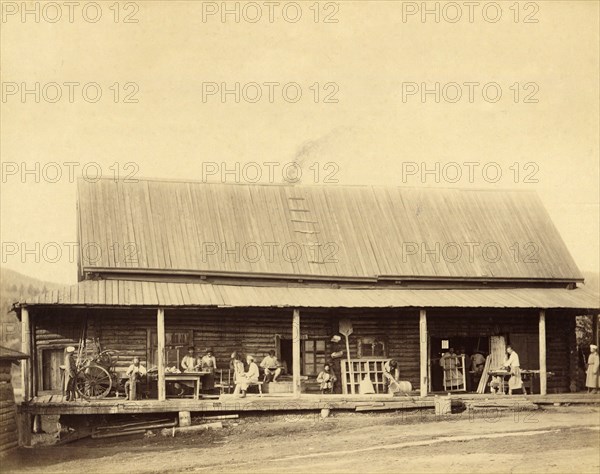 Hard Labor Convicts at Work in the Shop, 1891. Creator: Aleksei Kuznetsov.