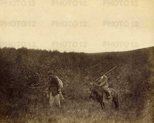 A Vagrant under Rural Guard, 1891. Creator: Aleksei Kuznetsov.