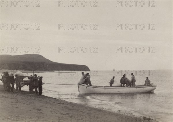 Unloading of the Provisions, 20 July, 1889. Creator: Unknown.