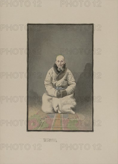 Tatar man, 1862-1887. Creator: Mikhail Znamensky.