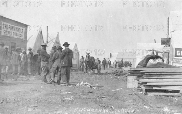 Street scene, between c1906 and c1915. Creator: Eric A. Hegg.