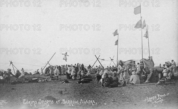 Eskimo sports, between c1900 and c1930. Creator: Lomen Brothers.