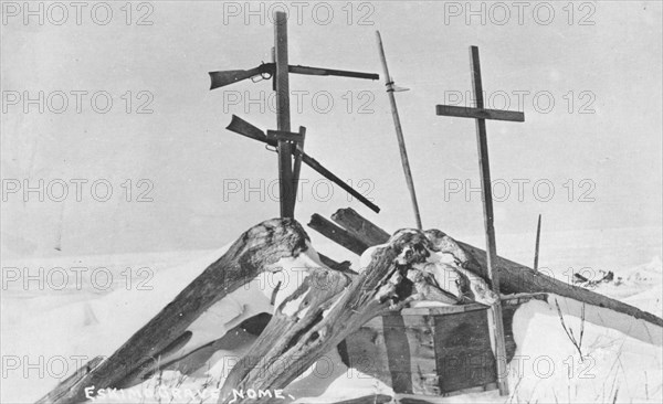Eskimo's grave, between c1900 and c1930. Creator: Lomen Brothers.