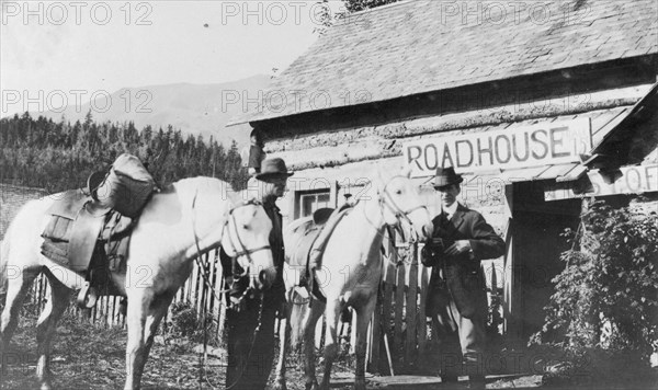 Frank G. Carpenter on the right, between c1900 and 1916. Creator: Unknown.