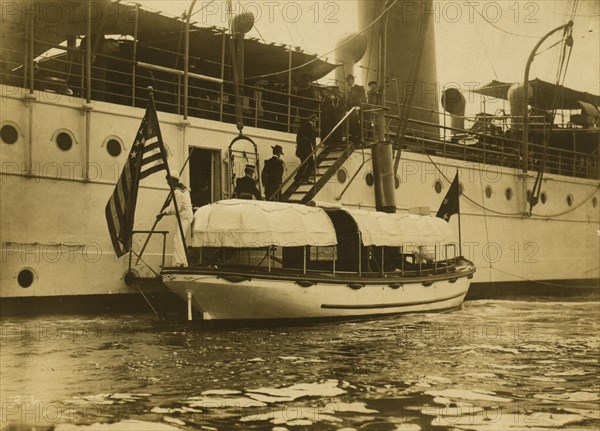 Embarking on the "Mayflower", 1905. Creator: Unknown.